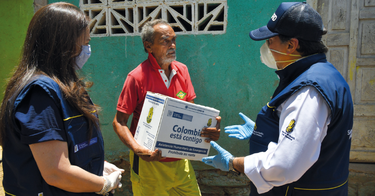 El director de la UNGRD coordinó la entrega de mercados en el departamento de Bolívar.