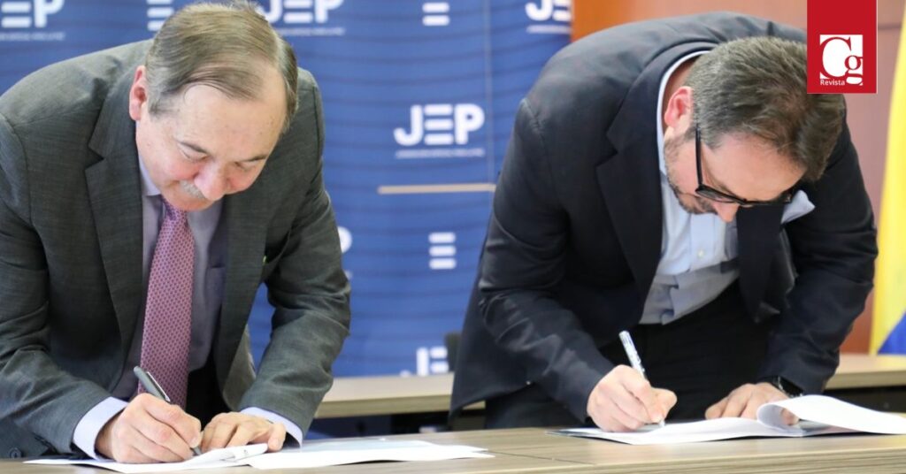 La Jurisdicción Especial para la Paz (JEP) y la Misión de Verificación de las Naciones Unidas en Colombia firmaron este martes el protocolo que formaliza el funcionamiento del Mecanismo de Monitoreo y Verificación de las Sanciones Propias (MMVSP). Se trata de una instancia creada en el Acuerdo Final de Paz que apoyará al Tribunal para la Paz en las tareas de verificación de las condiciones para la ejecución y cumplimiento de las sanciones propias.