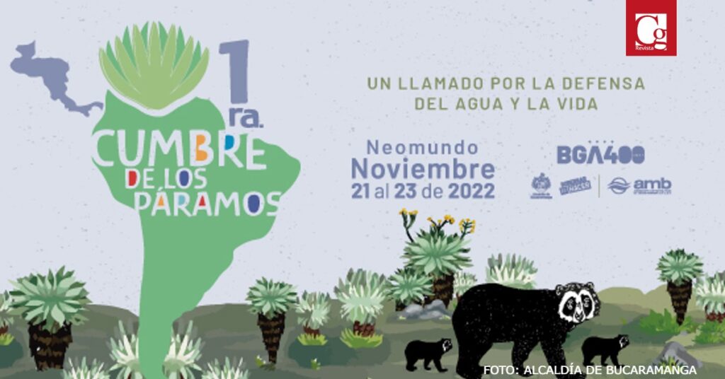 Este 21, 22 y 23 de noviembre, Bucaramanga será sede de la Cumbre Mundial de Páramos, una experiencia ambiental que los ciudadanos podrán vivir en el Centro de Convenciones Neomundo.
