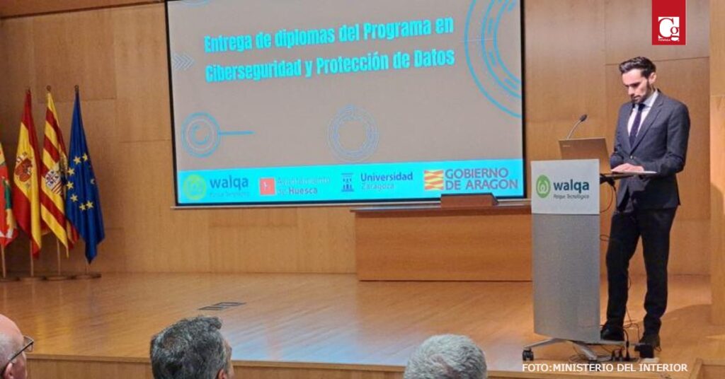 El secretario de Estado de Seguridad ha presidido en Huesca la entrega de diplomas del Programa en Ciberseguridad y Protección de Datos