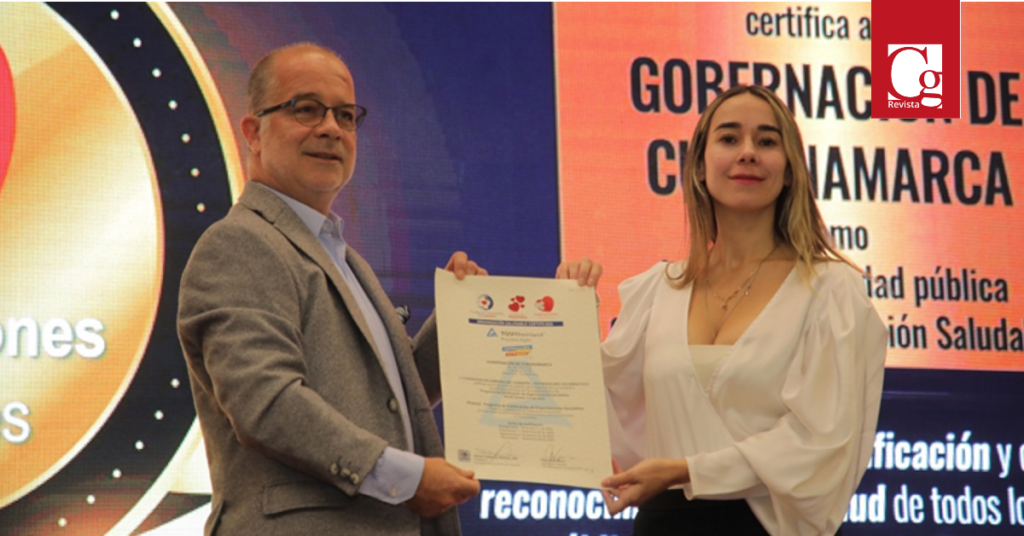 La Fundación Colombiana del Corazón y Tuv Rheinland Colombia S.A.S entregaron a la Gobernación de Cundinamarca, por intermedio de su Secretaría de Función Pública, Certificación de Organizaciones Salu dables PCOS versión 5.0 de 2020.