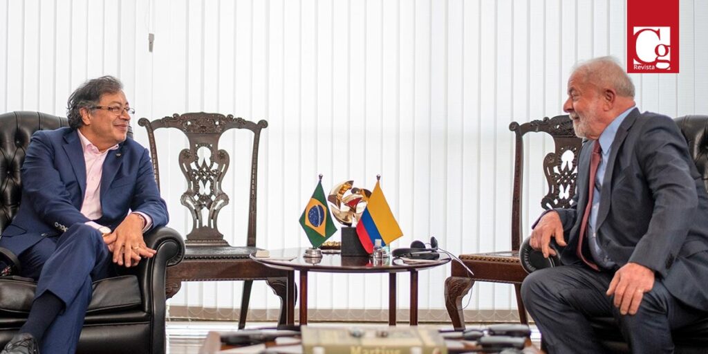 Un gran pacto para salvar la selva amazónica, el cambio en la política antidrogas, la tarea de Brasil como garante de la Paz Total en Colombia y la interconexión eléctrica de las Américas con fuentes de energías limpias fueron los temas principales que abordaron este lunes el Presidente Gustavo Petro y su homólogo brasileño, Luiz Inácio Lula da Silva.