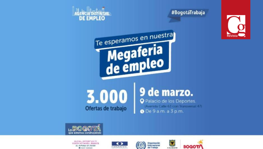 Este 9 de marzo llega a Bogotá la primera Megaferia de Empleo, un espacio liderado por la Secretaría de Desarrollo Económico y la Agencia Distrital de Empleo, mediante la cual se ofrecen más de de 3.000 puestos de trabajo en los sectores de la construcción y la movilidad a las y los bogotanos. 